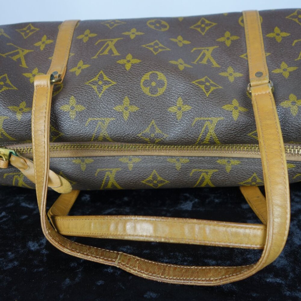 Vintage 1970's Louis Vuitton Monogram Papillon 30 Barrel Shape Handbag, Sz Small - Picture 11 of 16